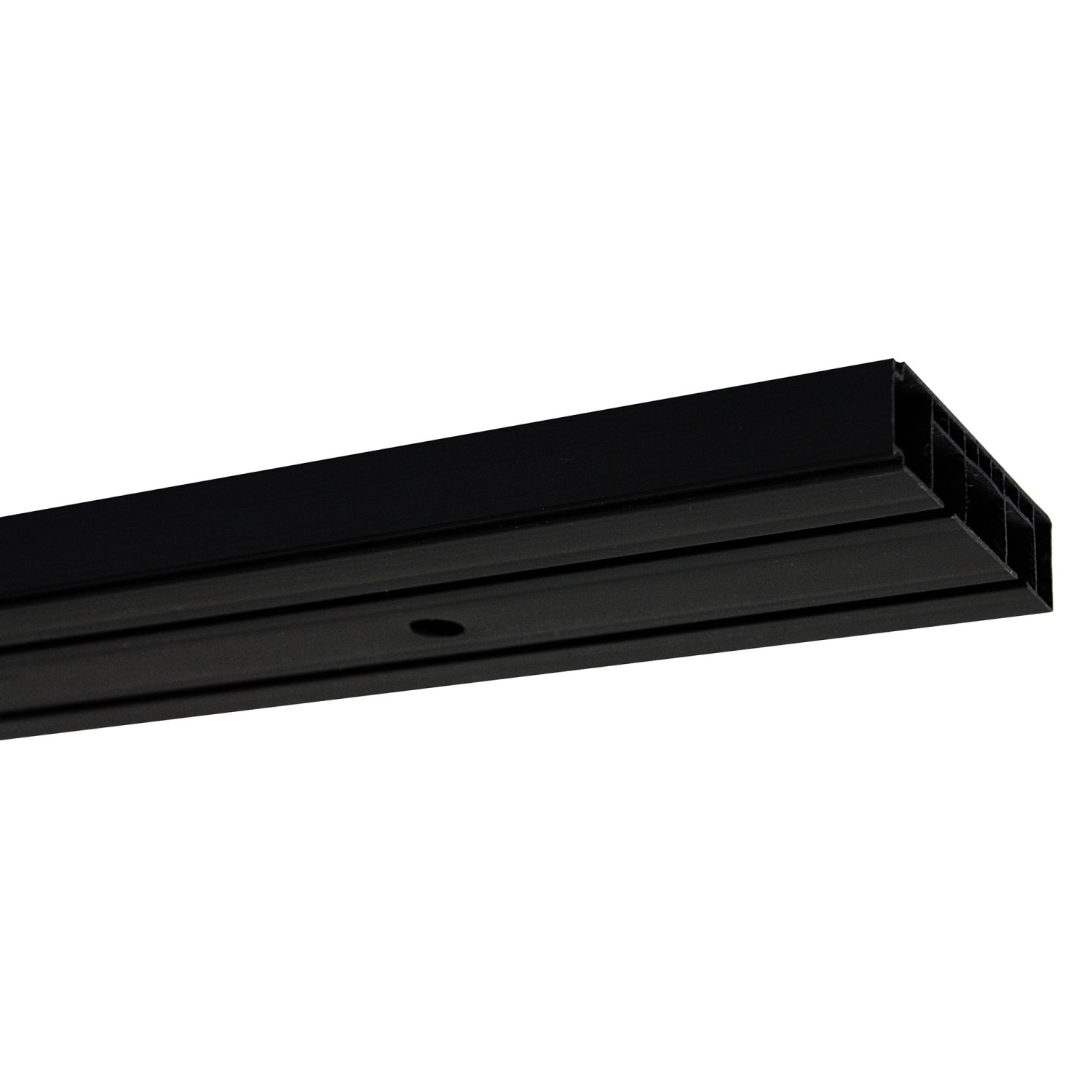 Gardinia Vorhangschienen-Set 2-Lauf Schwarz 150 cm günstig online kaufen
