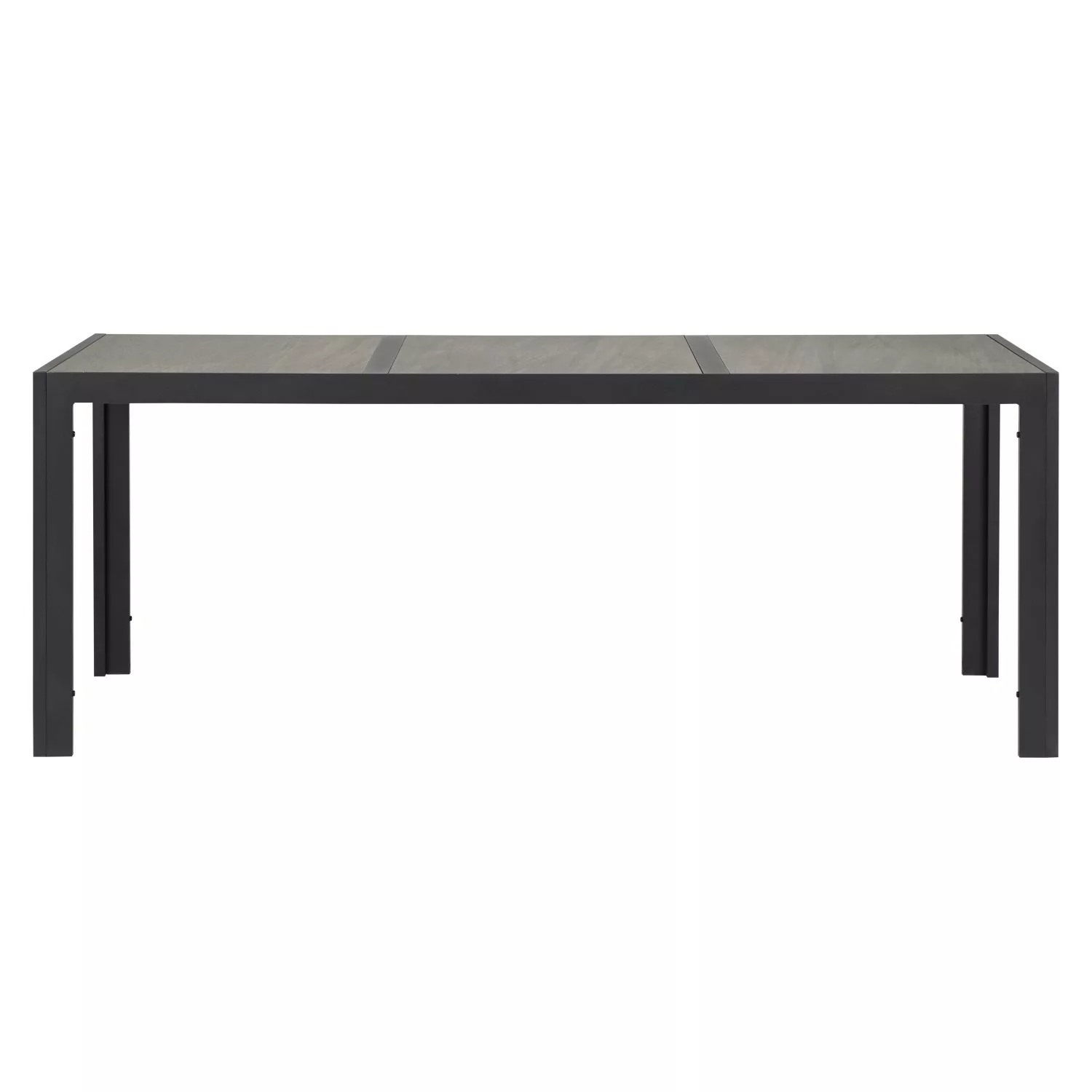 ebuy24 Komma Gartentisch 195 x 90 cm Schwarz und Grau günstig online kaufen