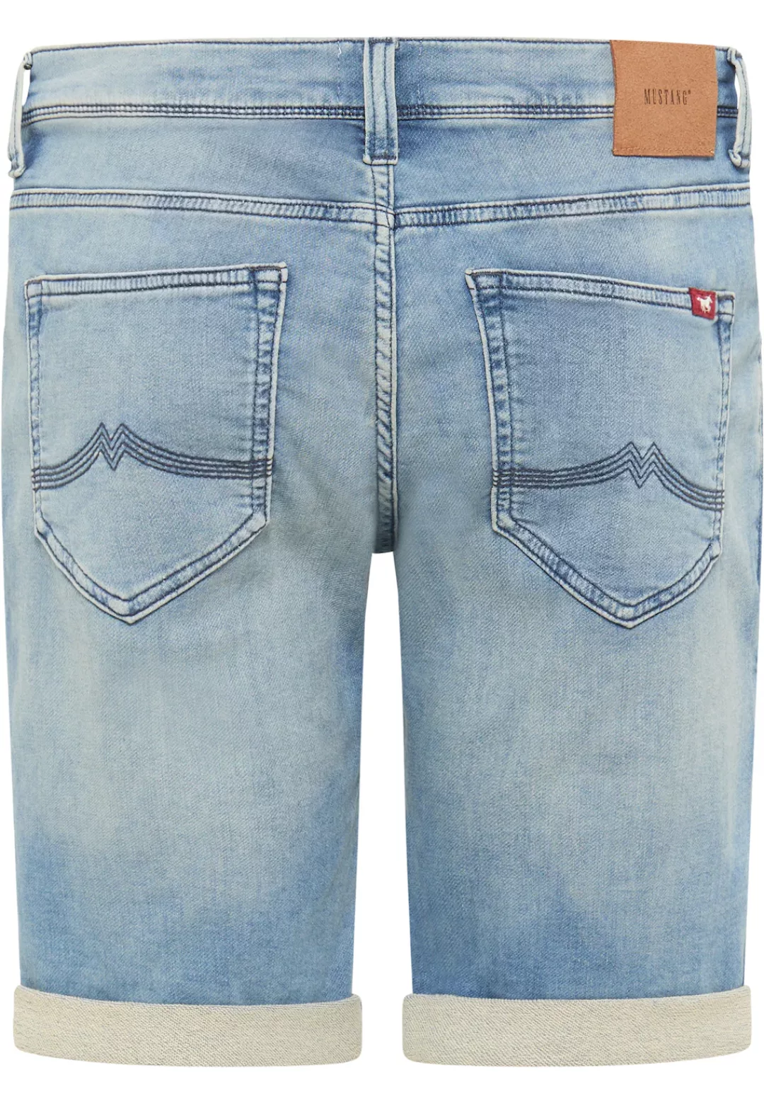 Mustang Herren Jeans Short CHICAGO - Grau - Grey Denim günstig online kaufen