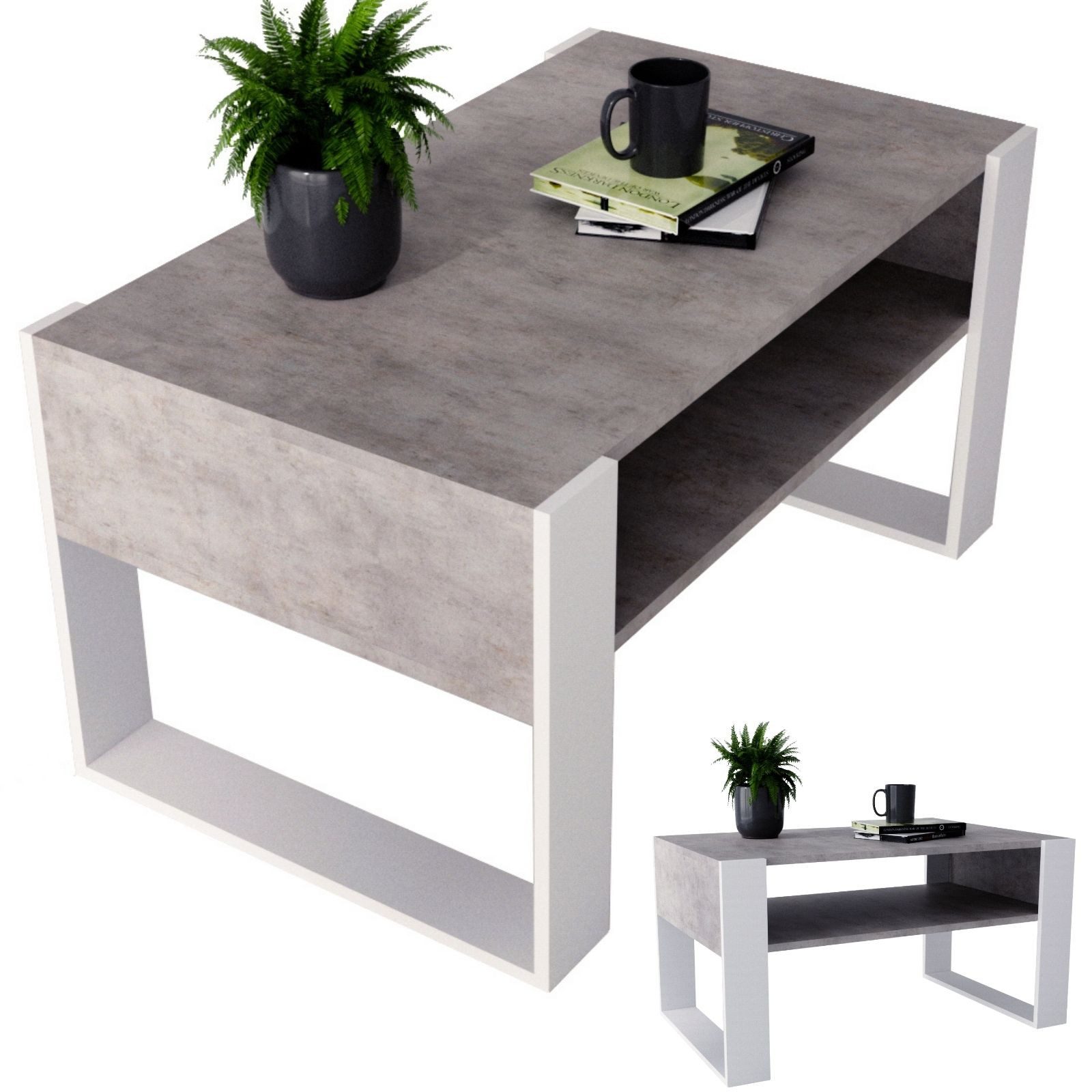 CraftPAK Couchtisch Wohnzimmer Tisch für Couch günstig online kaufen
