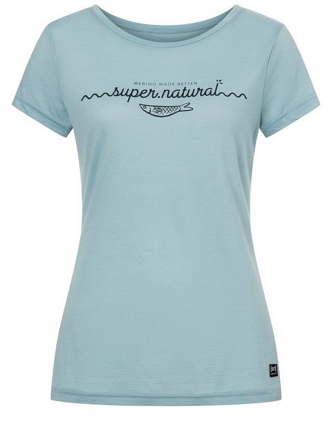 SUPER.NATURAL Print-Shirt Merino T-Shirt W SARDA TEE lässiger Print, Merino günstig online kaufen