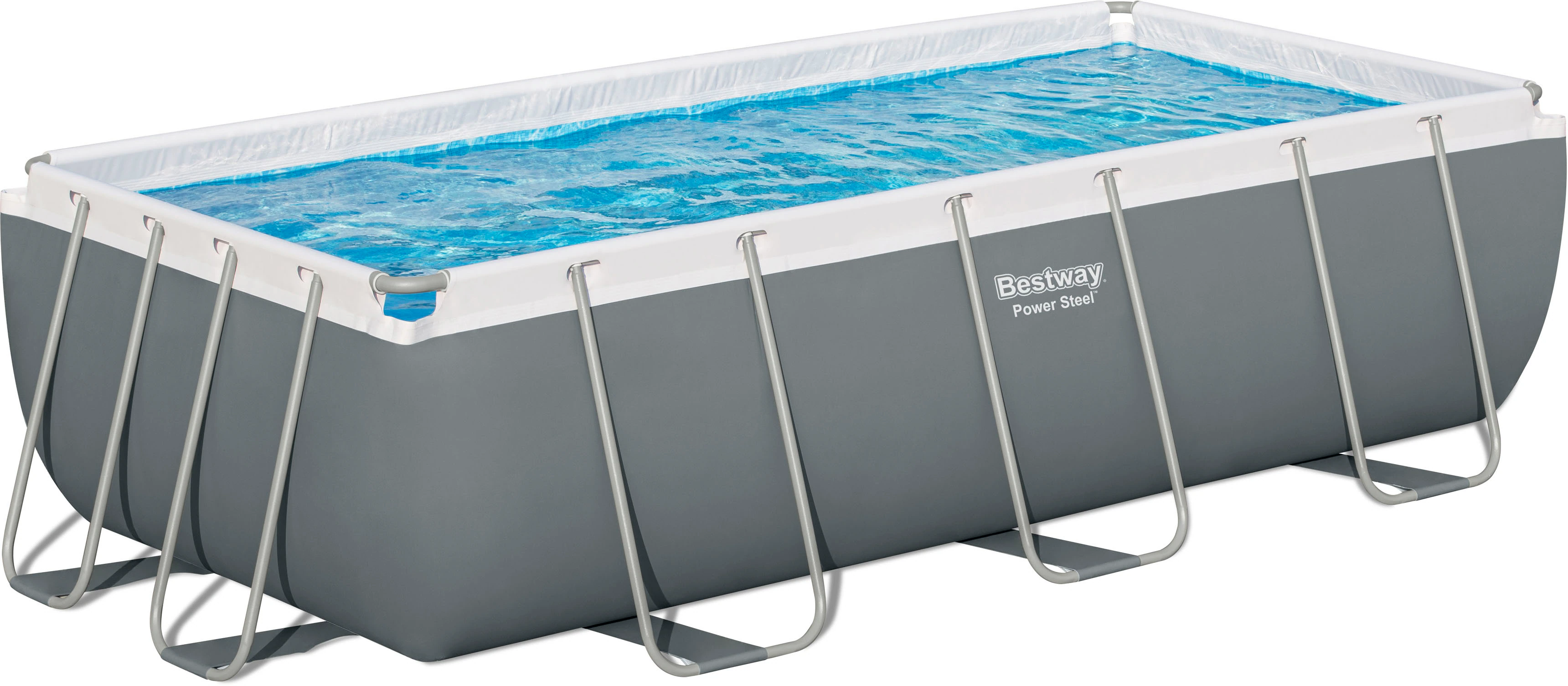 Bestway Power Steel™ Frame Pool-Set mit Filterpumpe 404 x 201 x 100 cm , li günstig online kaufen