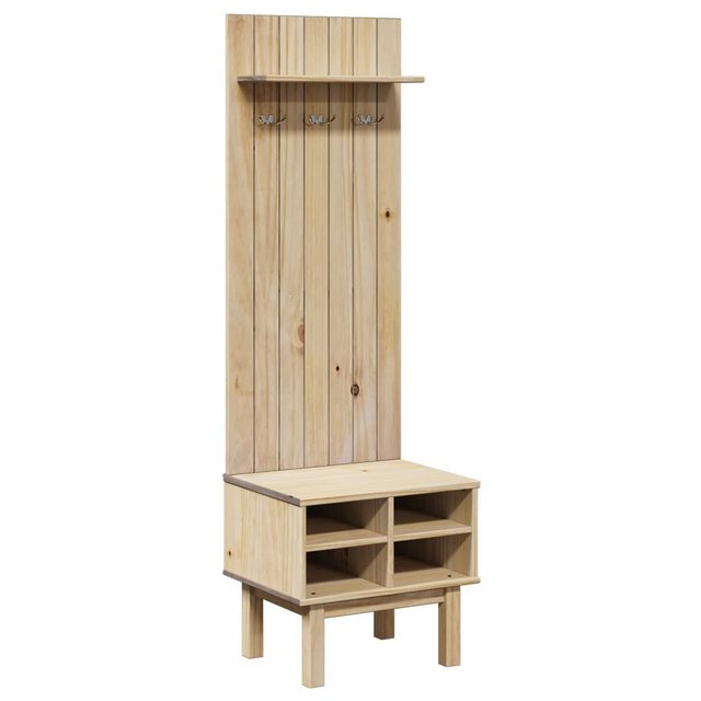 vidaXL Kleiderschrank Flurgarderobe OTTA 50x40x160 cm Massivholz Kiefer günstig online kaufen