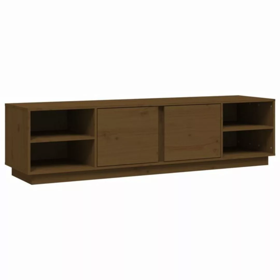 furnicato TV-Schrank Honigbraun 156x40x40 cm Massivholz Kiefer günstig online kaufen