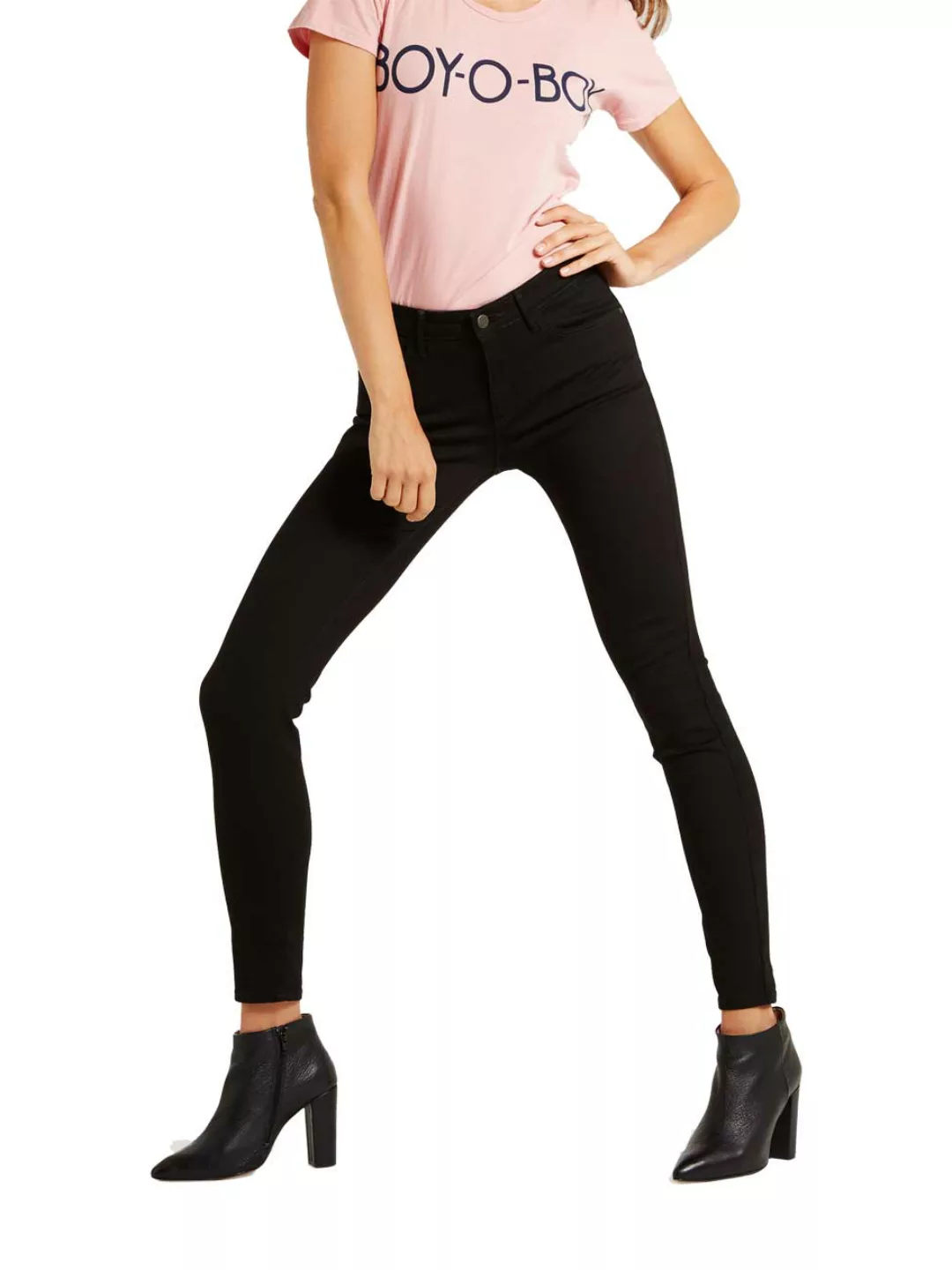 Wrangler Damen Jeans Skinny - Skinny Fit - Schwarz - Rinsewash günstig online kaufen