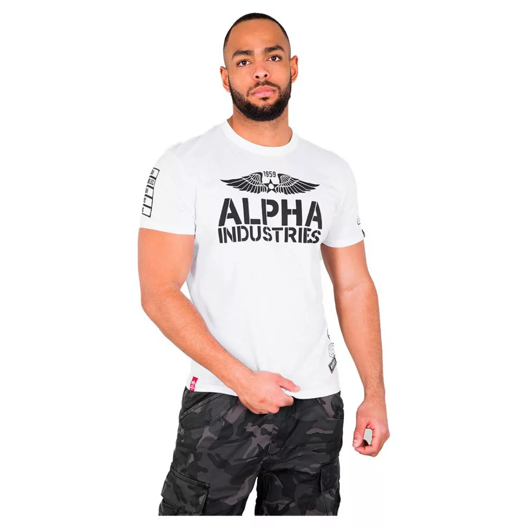 Alpha Industries Rebel Kurzärmeliges T-shirt 3XL White günstig online kaufen