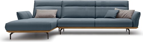 Creation BY ROLF BENZ Ecksofa »CR.460«, Sockel in Nussbaum, Winkelfüße in U günstig online kaufen