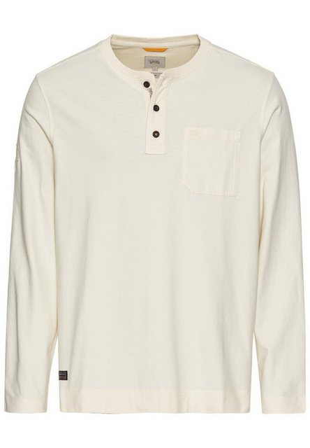 camel active T-Shirt Henley 1/1Arm, Creme günstig online kaufen