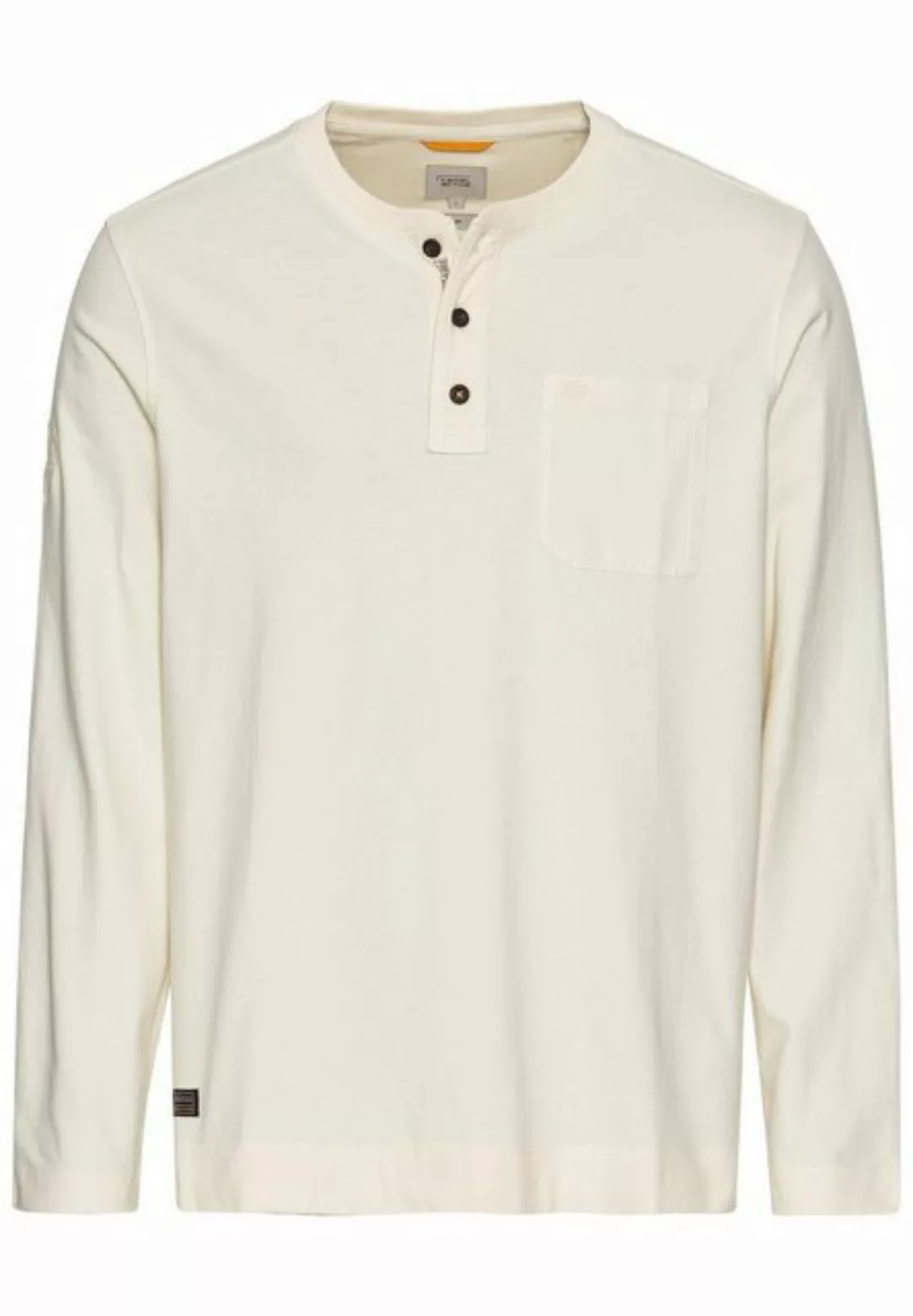 camel active T-Shirt Henley 1/1Arm, Creme günstig online kaufen