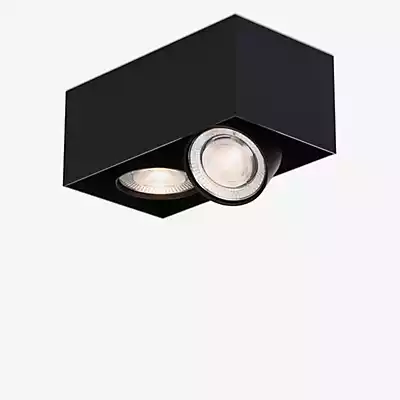 Mawa Wittenberg 4.0 Deckenleuchte LED 2-flammig - kopfbündig, schwarz matt günstig online kaufen