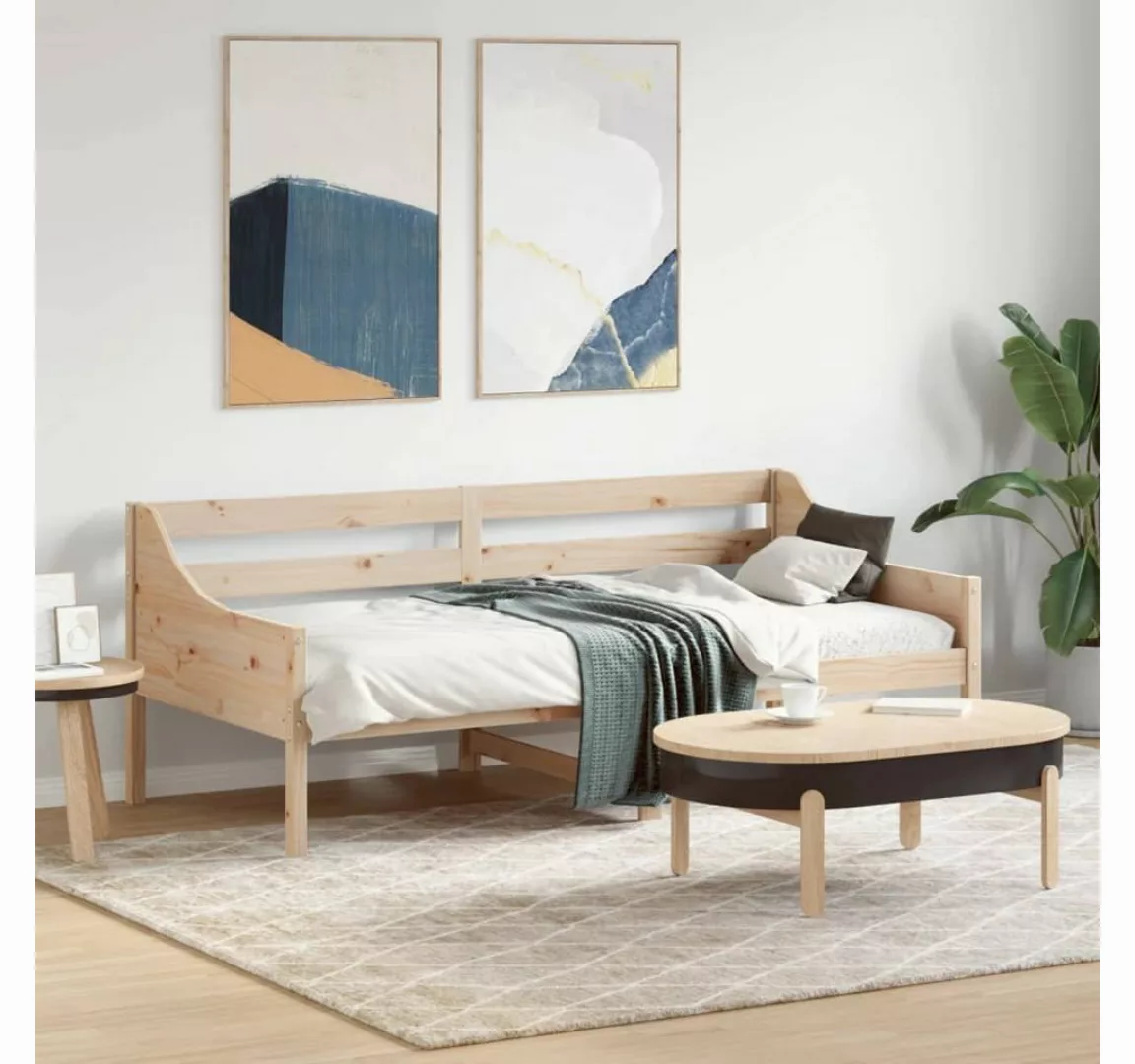 vidaXL Bett Tagesbett ohne Matratze 90x190 cm Massivholz Kiefer günstig online kaufen