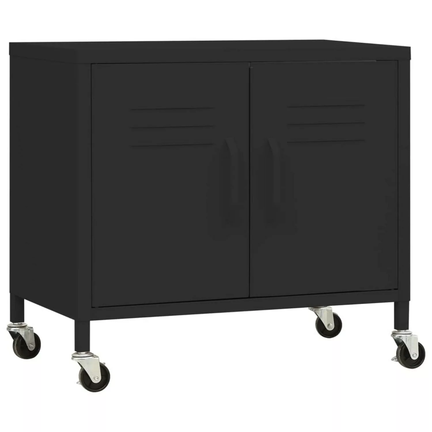 vidaXL Aktenschrank Lagerschrank Schwarz 60x35x49 cm Stahl günstig online kaufen