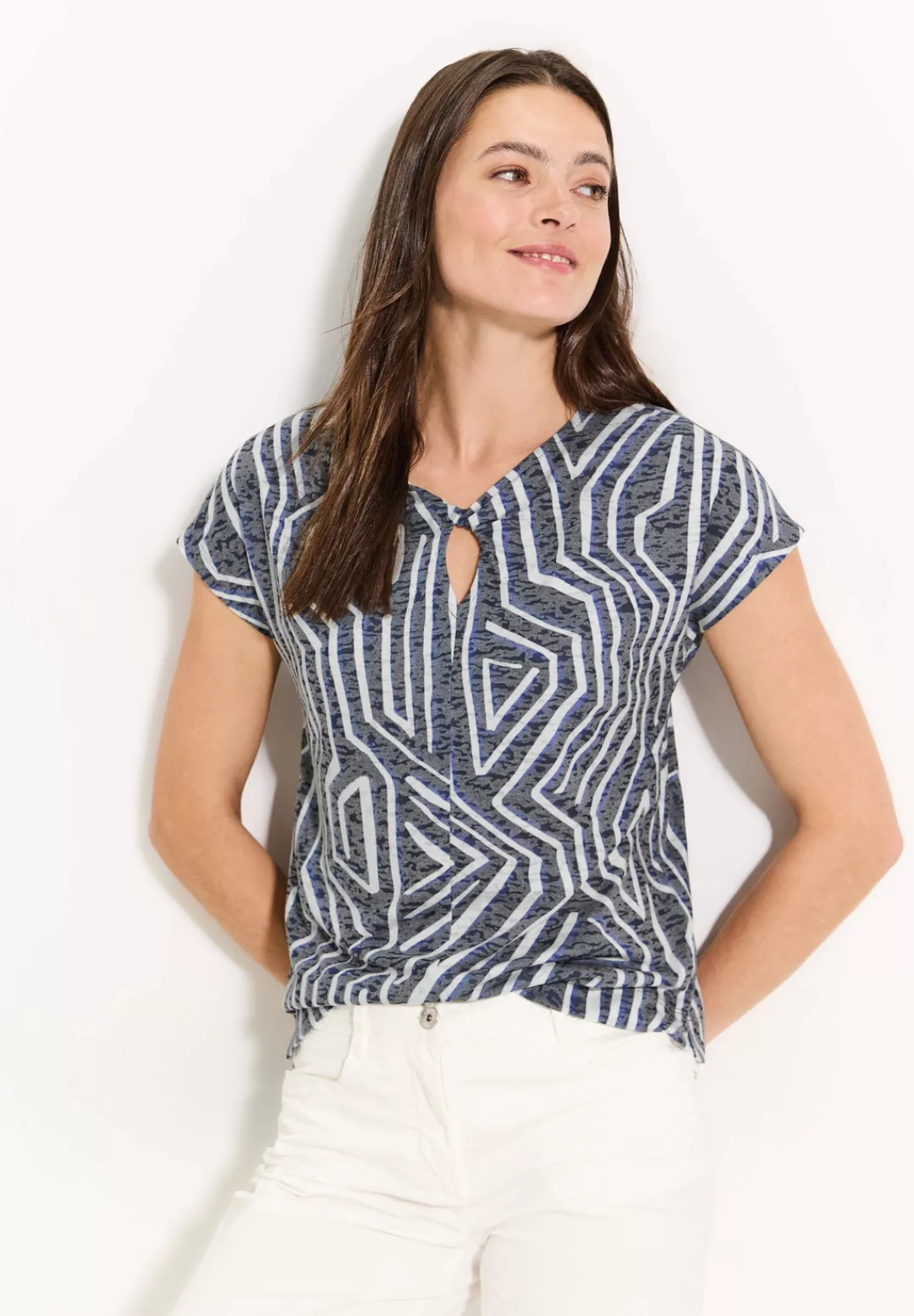 Cecil Print-Shirt, mit All-Over Print günstig online kaufen