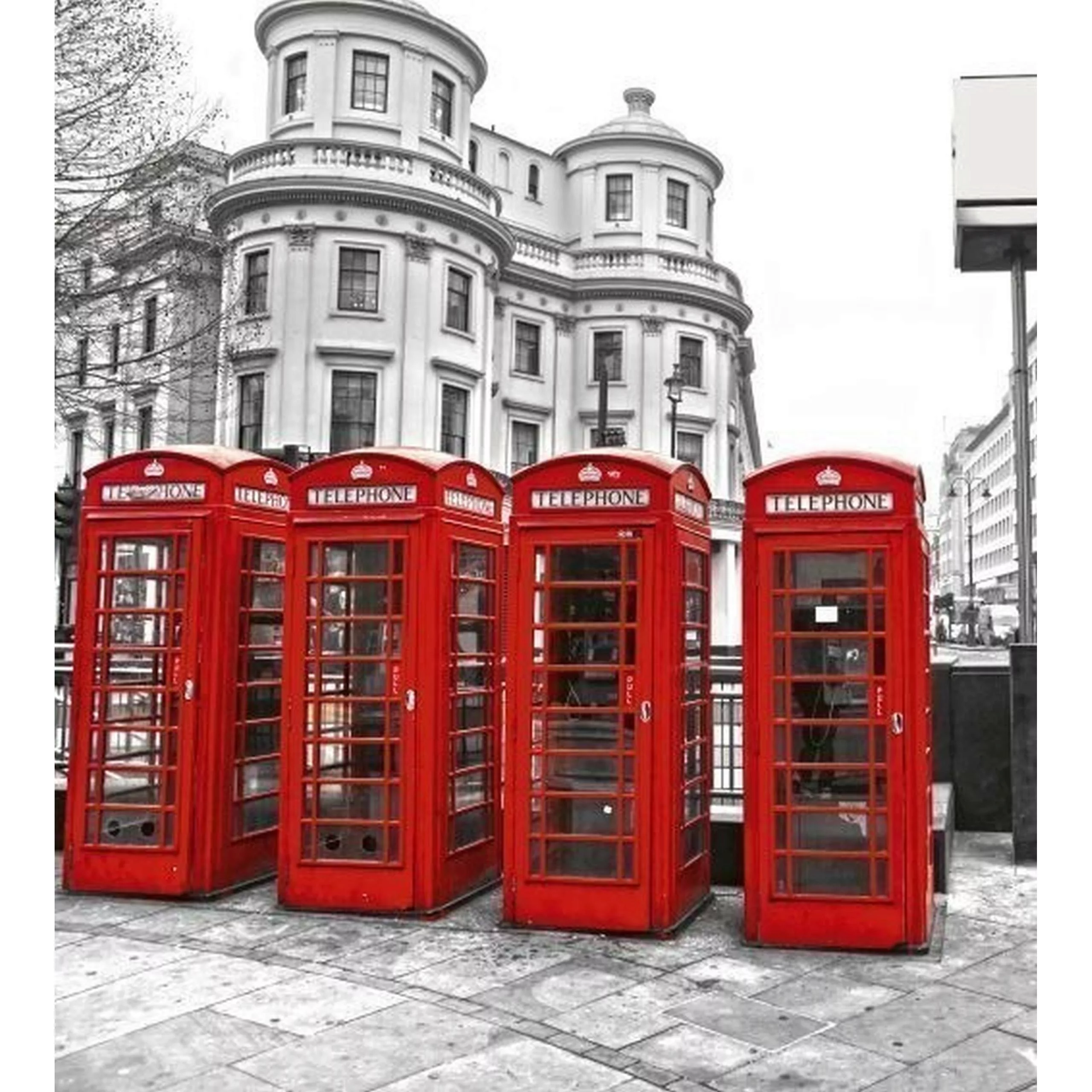 Fototapete LONDON  | MS-3-0020 | Rot | Digitaldruck auf Vliesträger günstig online kaufen