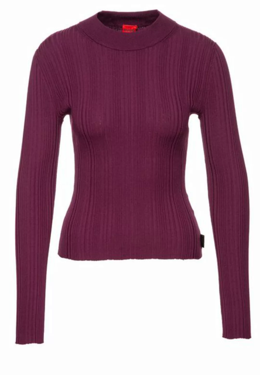 HUGO Strickpullover Sarphammy mit Ripp-Struktur (1-tlg) günstig online kaufen