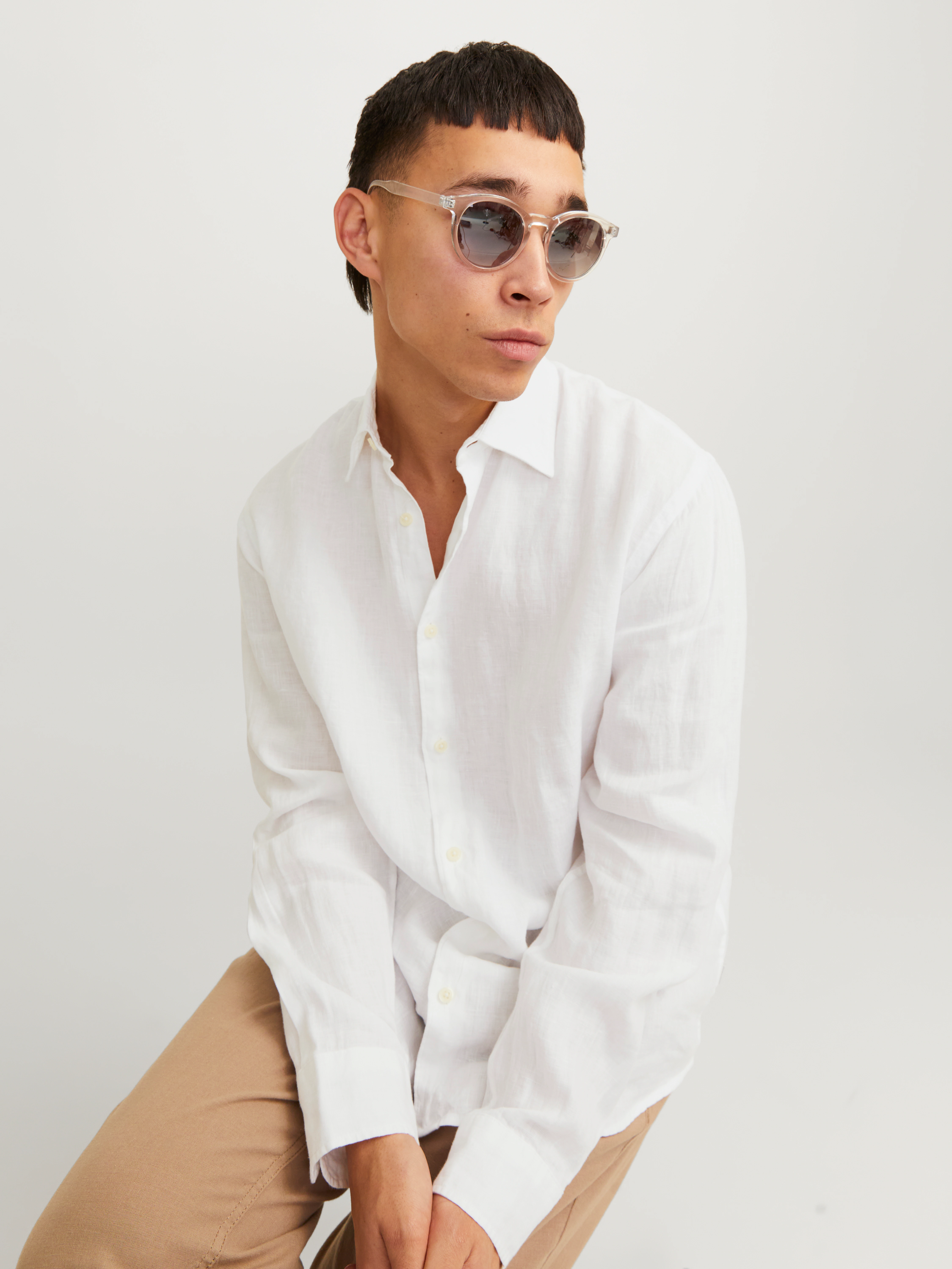 Jack & Jones Langarmhemd "JPRCCLAWRENCE LINEN L/S SHIRT SN" günstig online kaufen