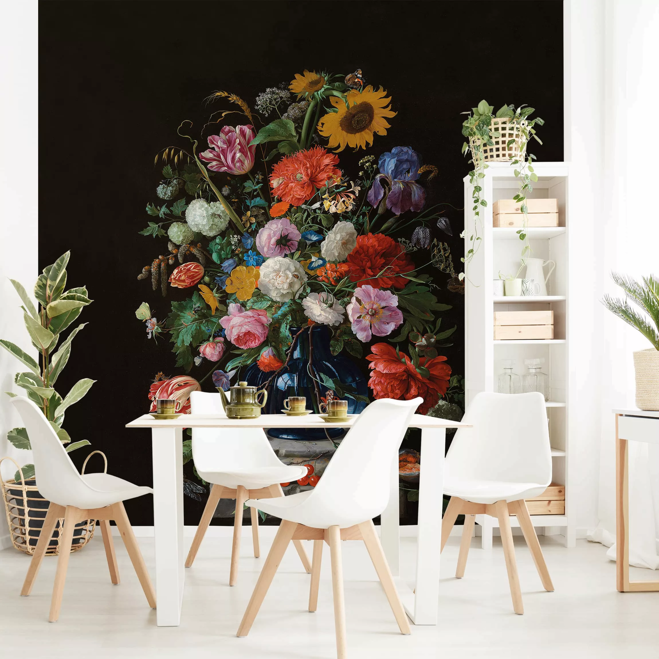 Fototapete Jan Davidsz de Heem - Glasvase mit Blumen günstig online kaufen