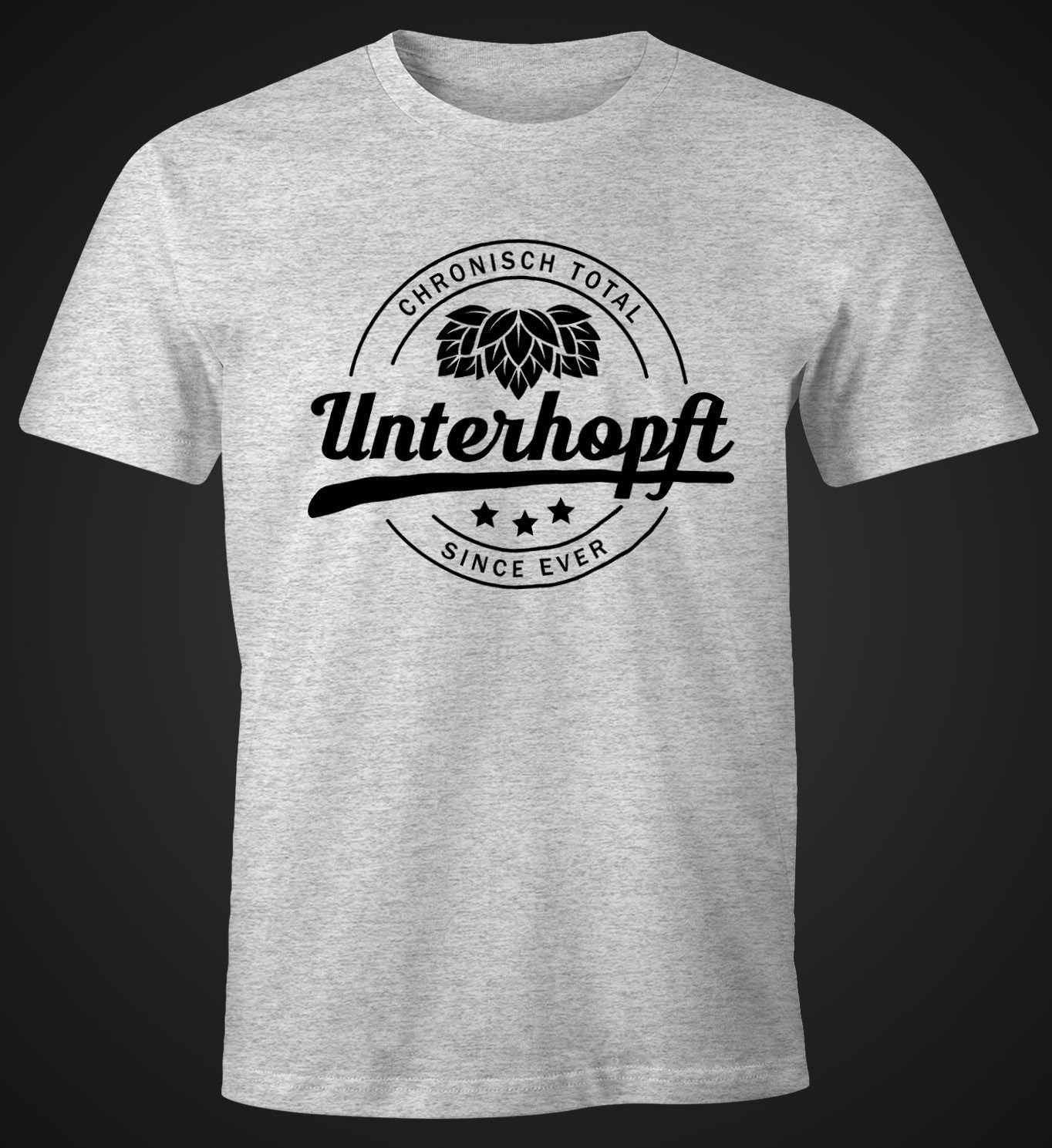 MoonWorks Print-Shirt Chronisch Unterhopft Total Herren günstig online kaufen