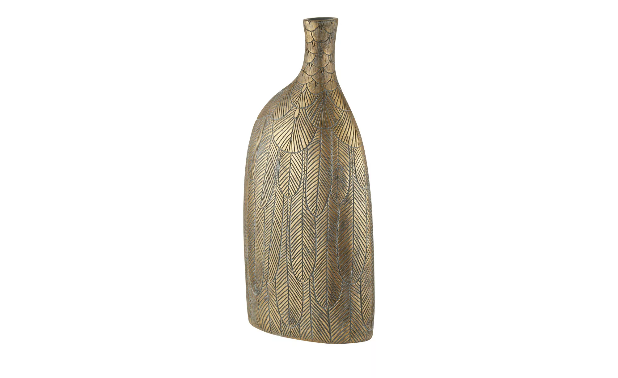 Deko Vase ¦ braun ¦ Polyresin (Kunstharz) ¦ Maße (cm): B: 20,5 H: 46 T: 10, günstig online kaufen