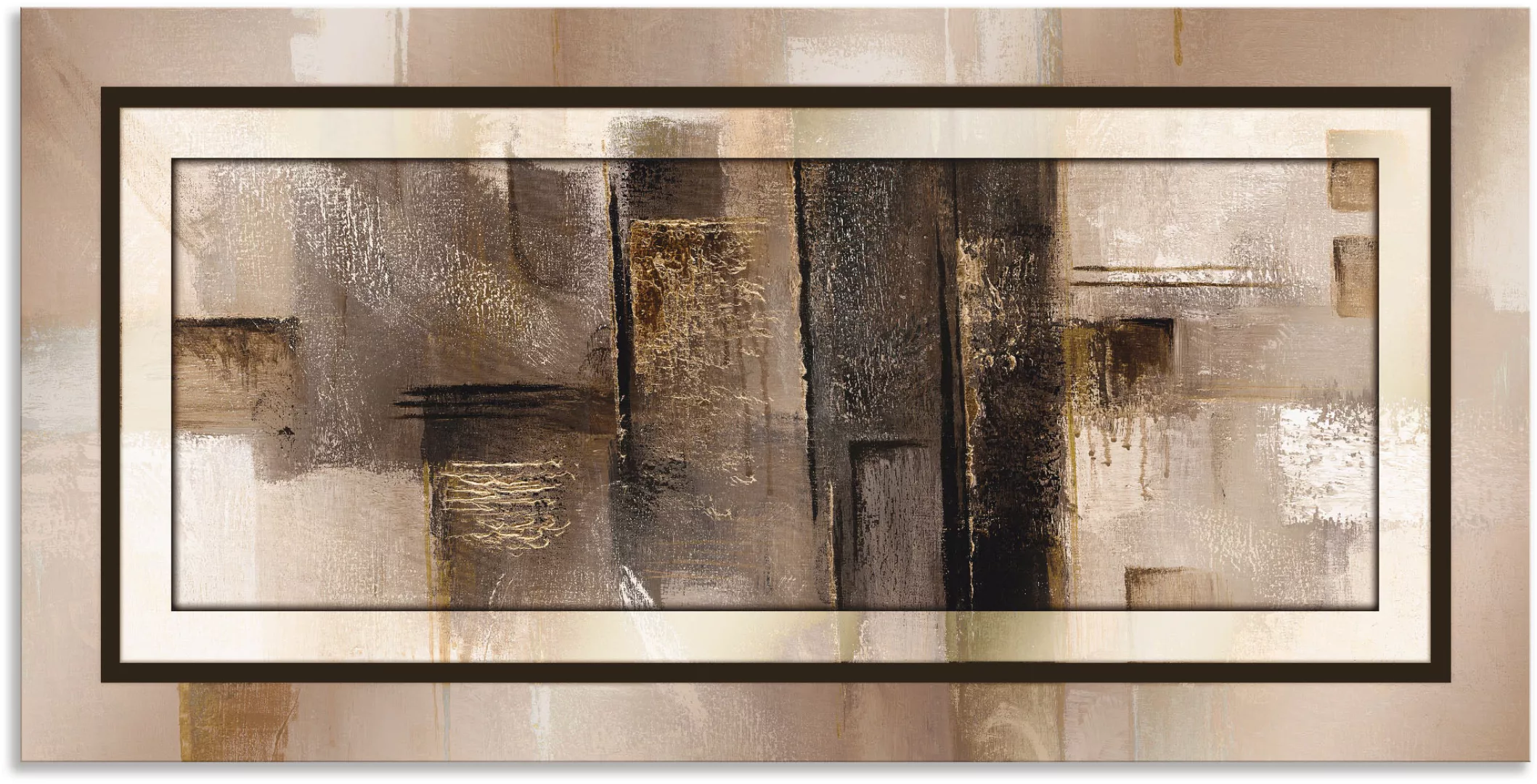 Artland Wandbild "Quadrate - abstrakt 1", Muster, (1 St.), als Alubild, Out günstig online kaufen