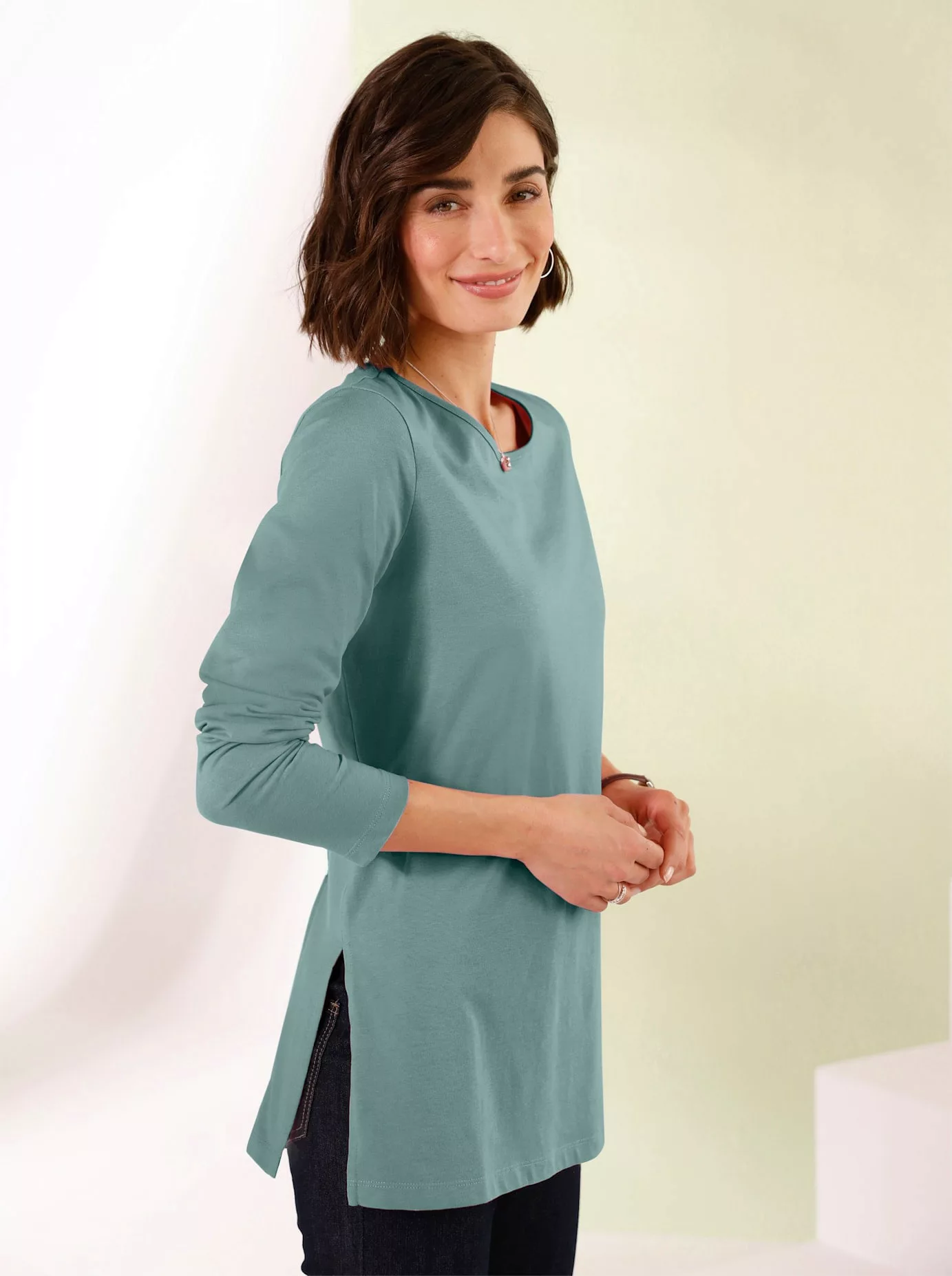 Classic Basics Langarmshirt "Longshirt" günstig online kaufen