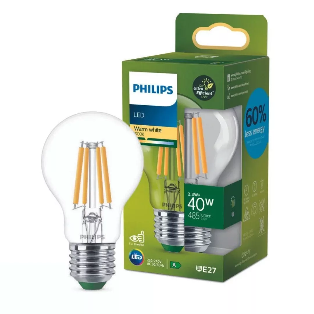 Philips LED Lampe E27 - Birne A60 2,3W 485lm 2700K ersetzt 40W Einerpack günstig online kaufen