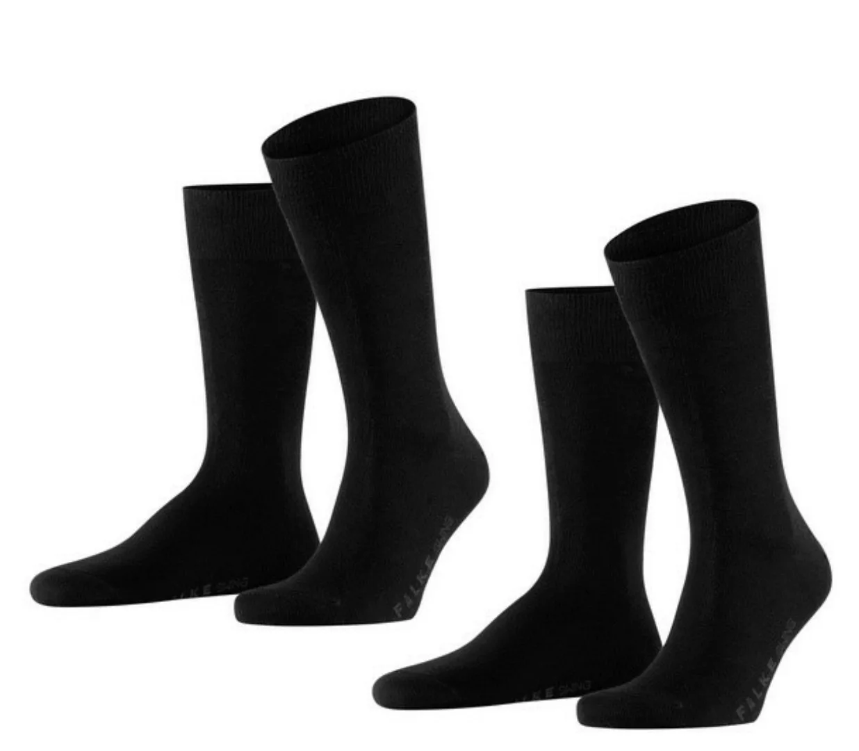 Falke 2-er Set Socken Swing Schwarz günstig online kaufen