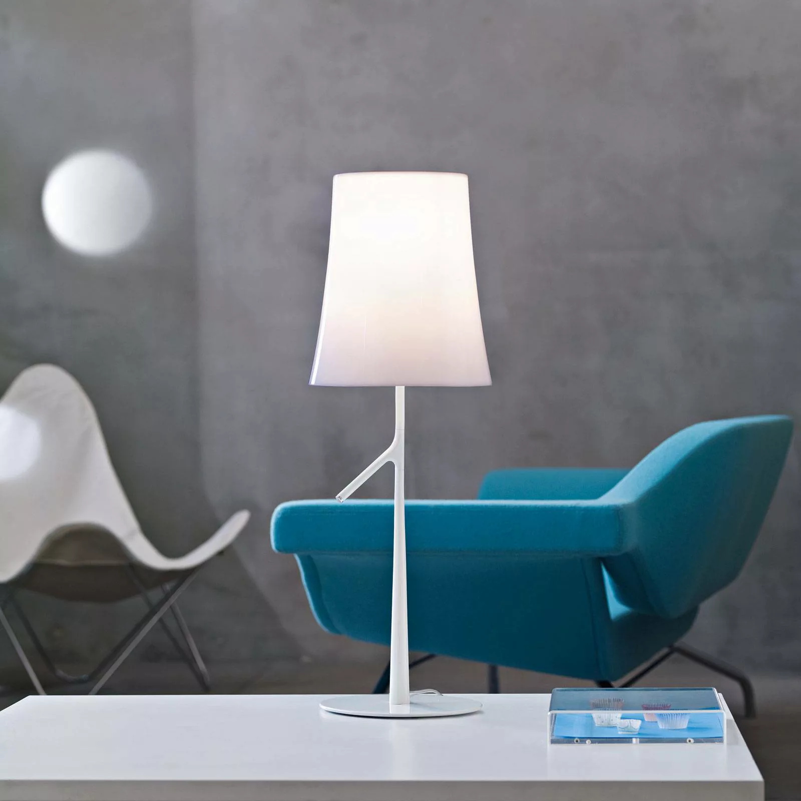 Foscarini Birdie piccola LED-Tischleuchte weiß dim günstig online kaufen