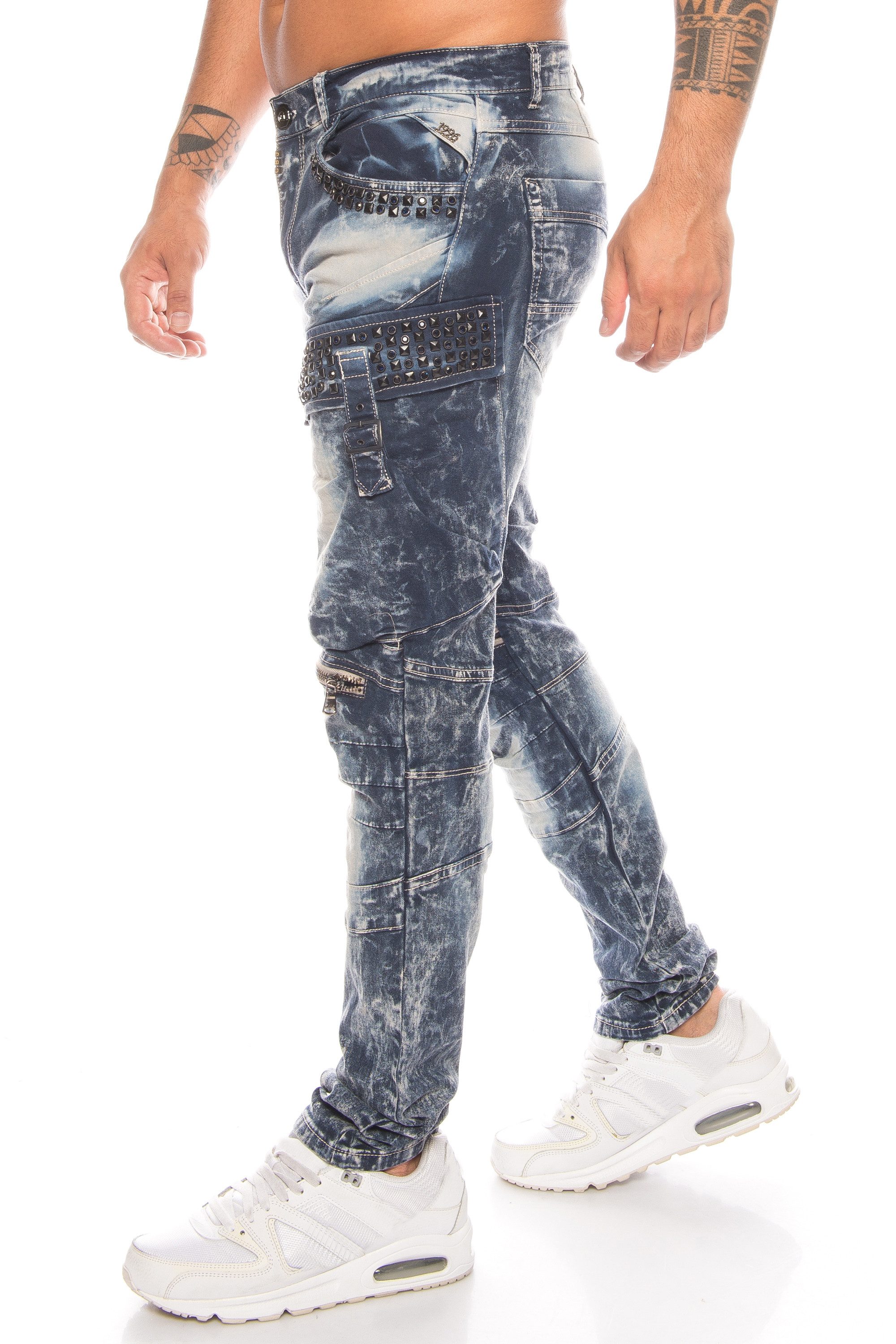 Cipo & Baxx Slim-fit-Jeans Herren Cargo günstig online kaufen