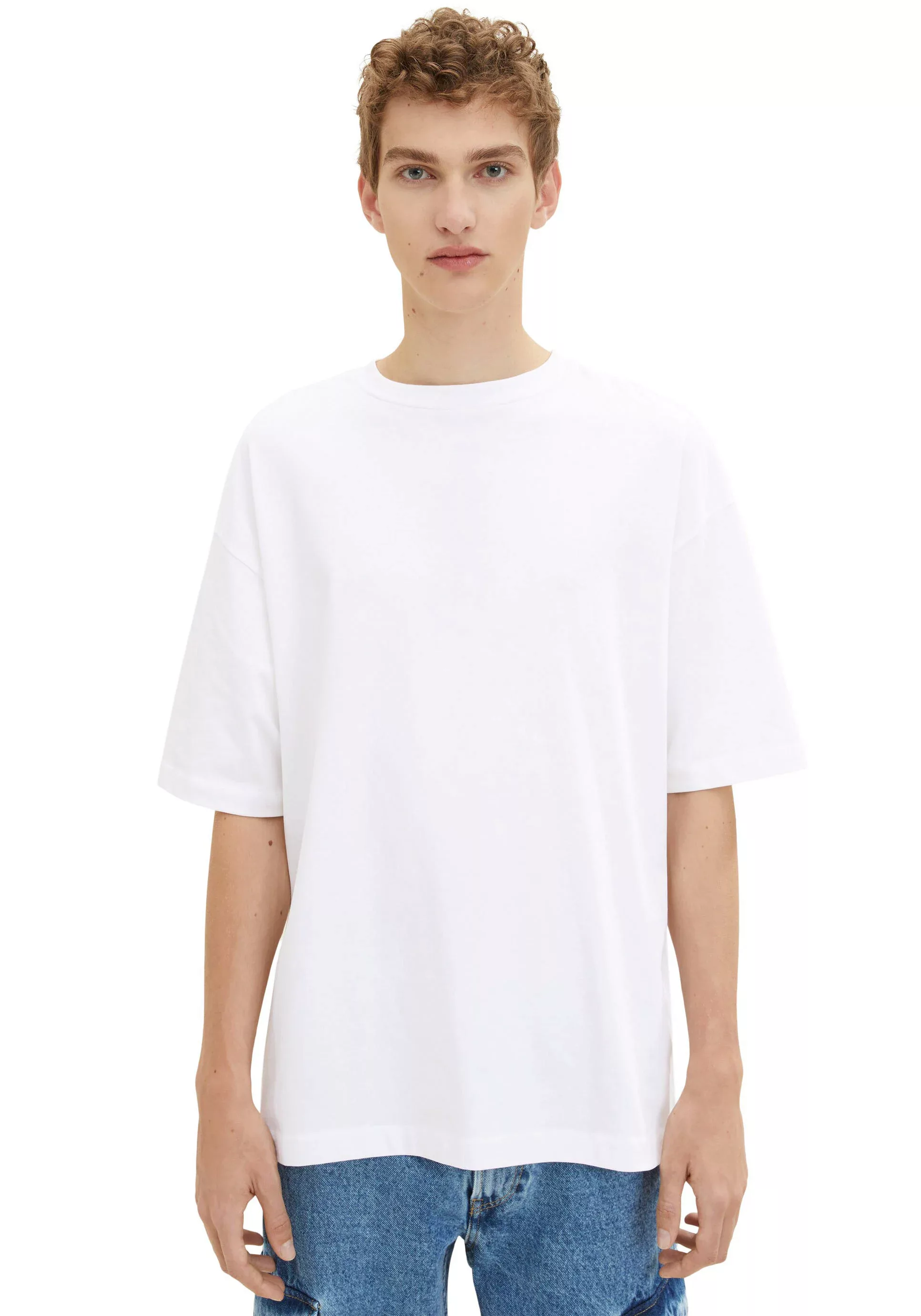 TOM TAILOR Denim Oversize-Shirt mit Rundhalsausschnitt günstig online kaufen