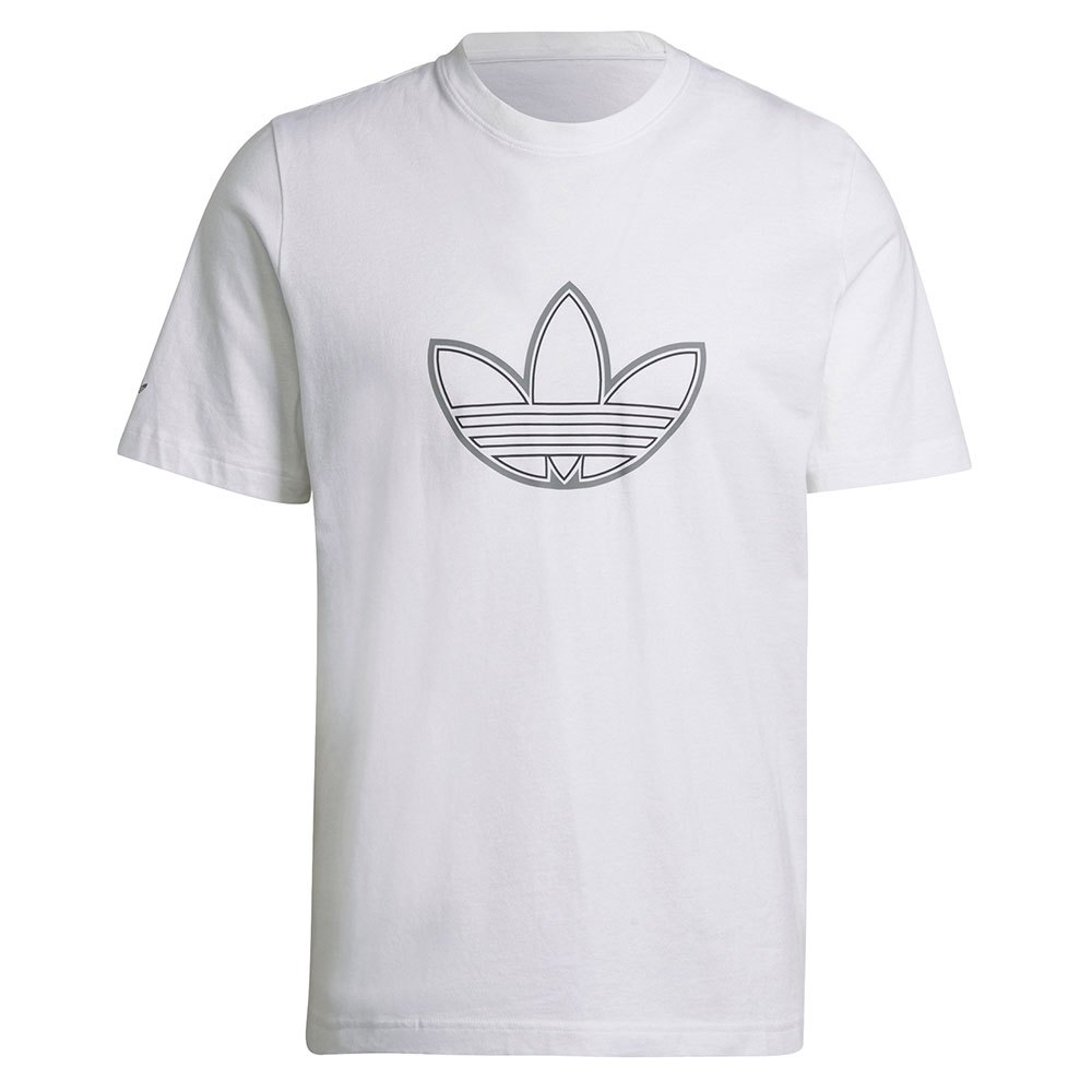 Adidas Originals Outline Logo Kurzärmeliges T-shirt S White günstig online kaufen