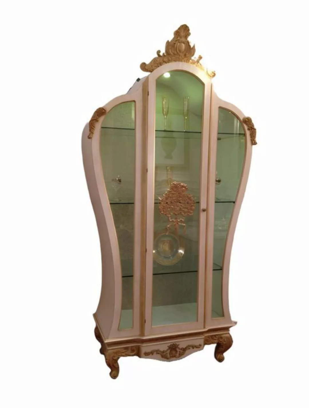 Xlmoebel Vitrine Neu gestalteter Barock Rokoko Schau Schrank für das Wohnzi günstig online kaufen