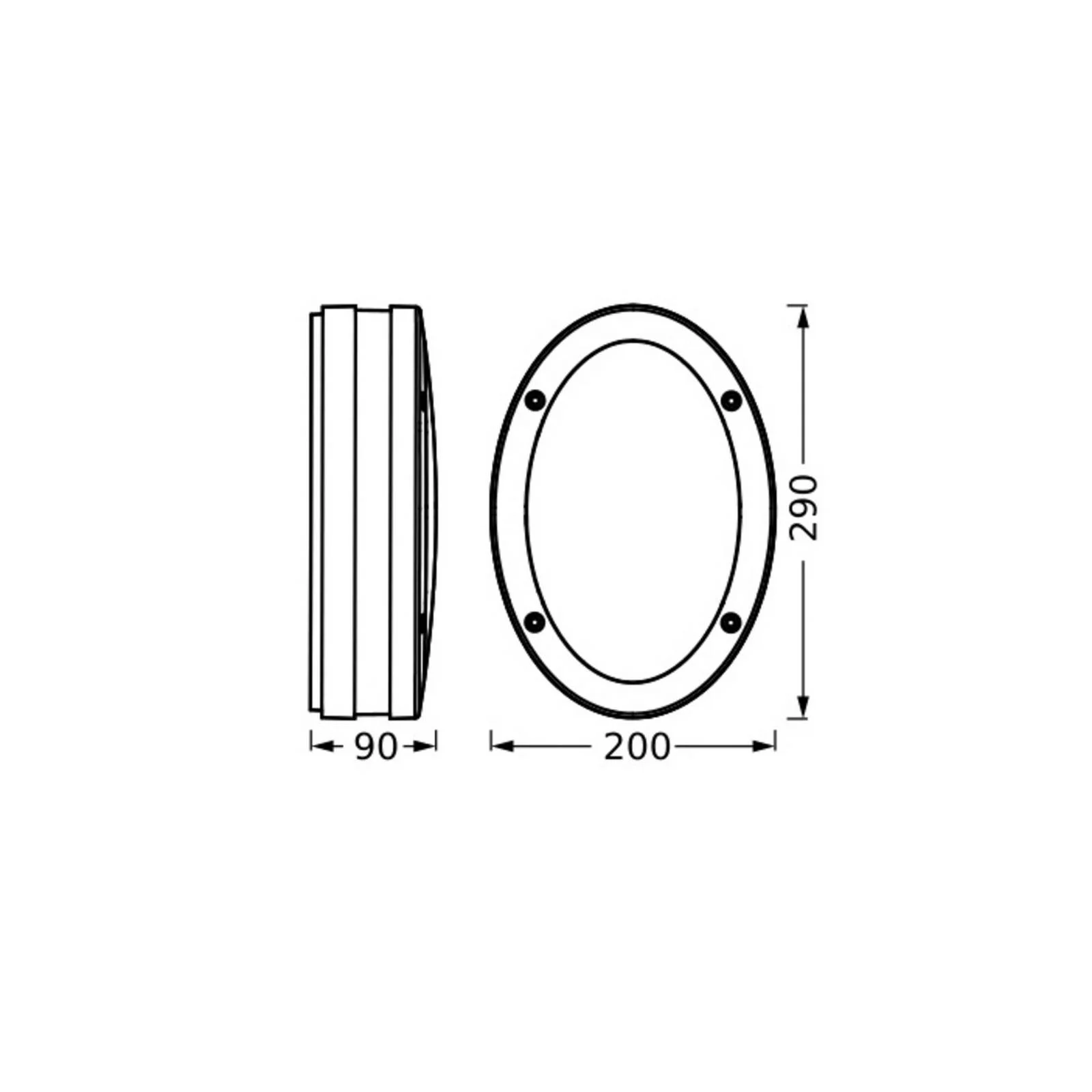 OSRAM Außenwandleuchte ENDURA CLASSIC ORBI, dunkelgrau, IP65 günstig online kaufen