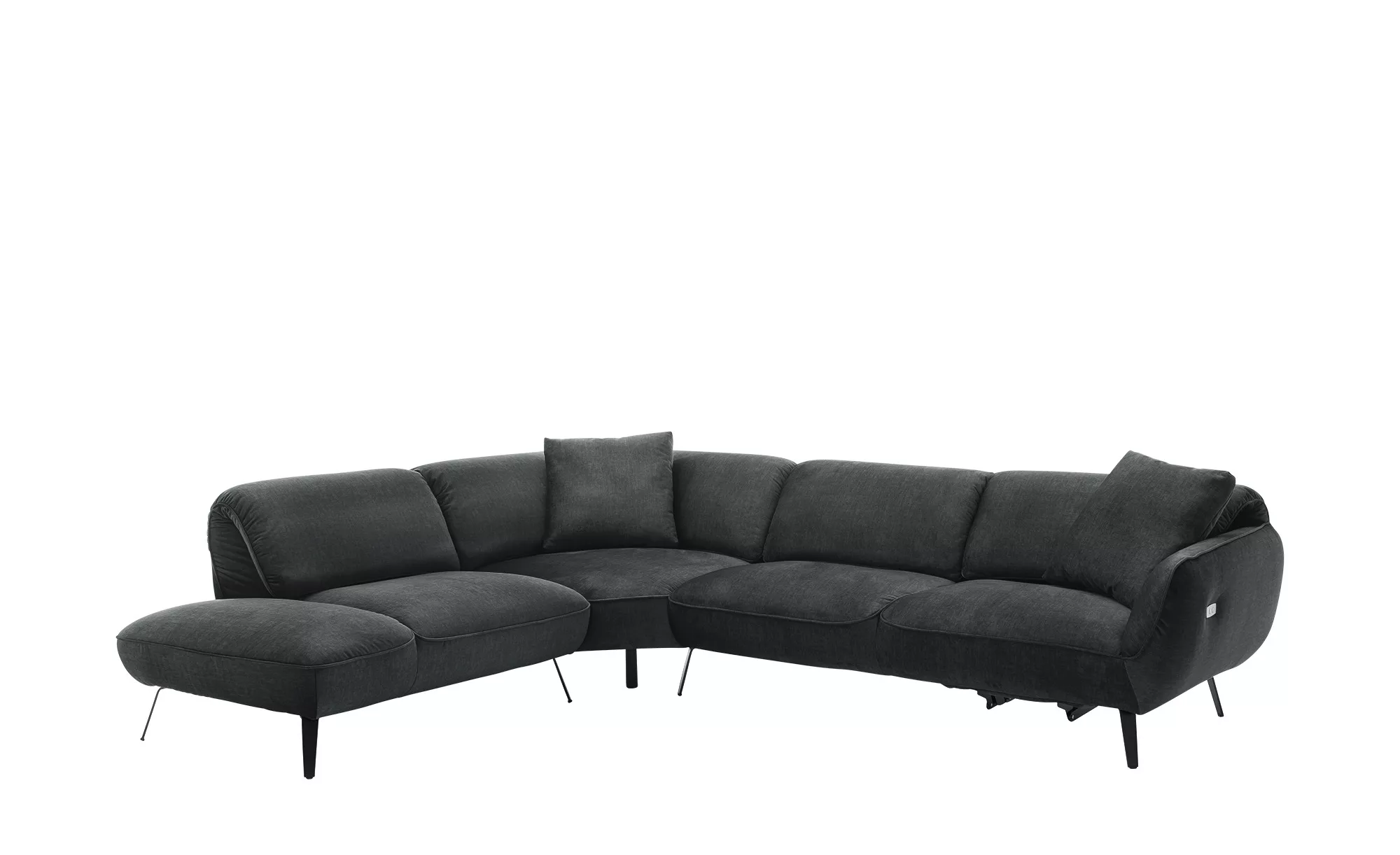 medium Ecksofa  Ventus ¦ schwarz ¦ Maße (cm): B: 304 T: 246 Polstermöbel > günstig online kaufen