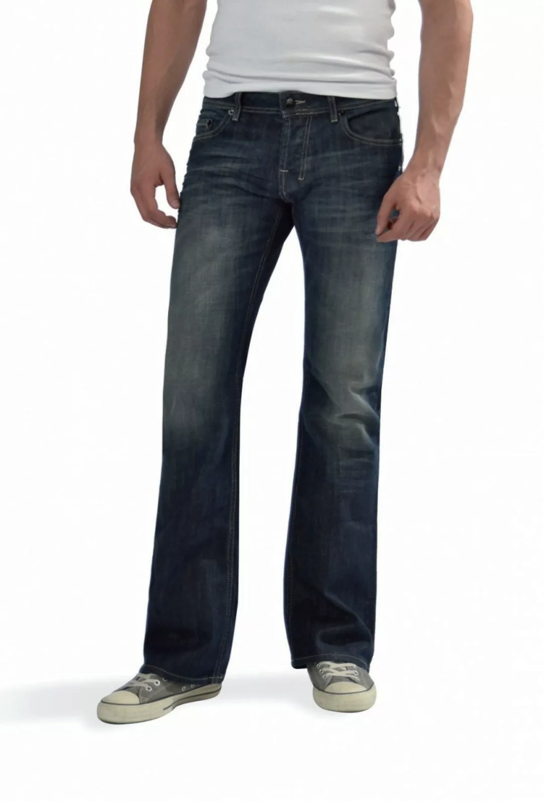 LTB Herren Jeans Tinman Bootcut Männer Stretch Jeanshose Denim Blau W28 - W günstig online kaufen