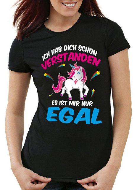 style3 T-Shirt Ich hab dich schon verstanden nur egal Einhorn Unicorn Fun S günstig online kaufen