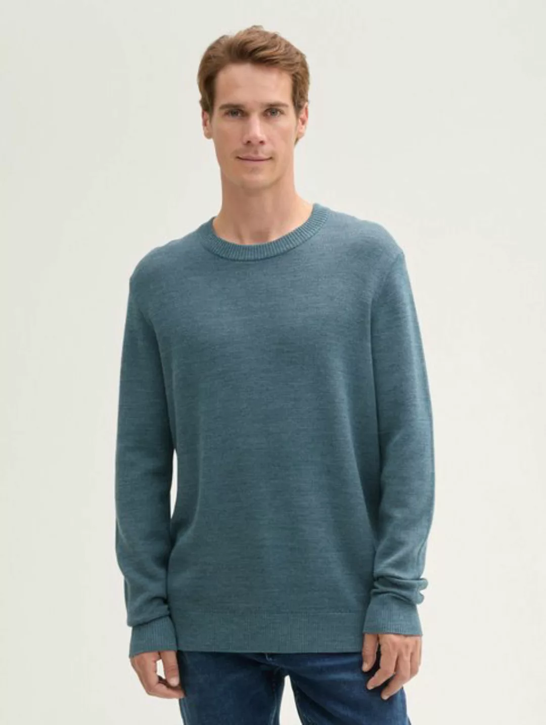 TOM TAILOR Strickpullover Comfort Wool - Pullover mit Struktur günstig online kaufen