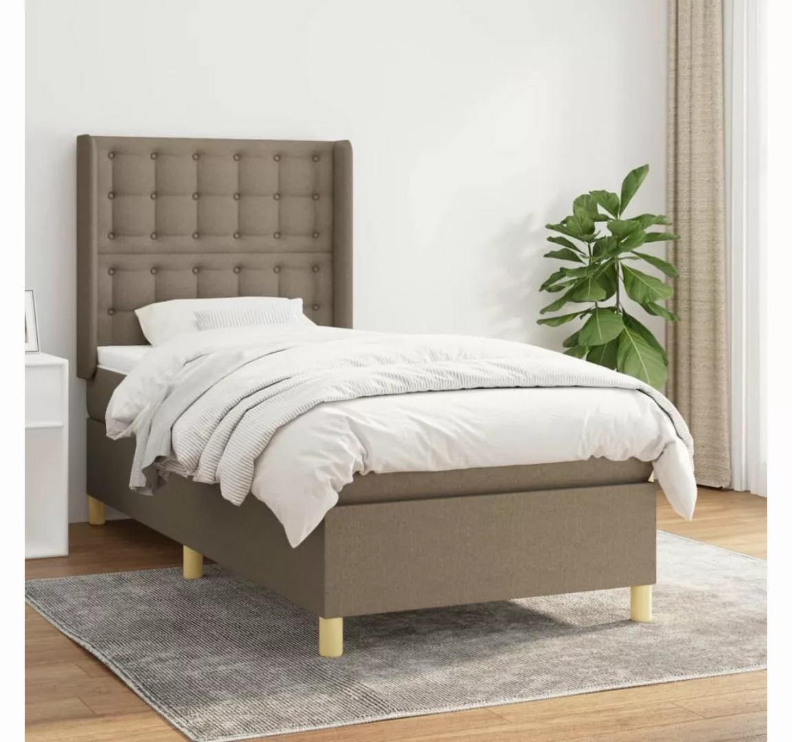 vidaXL Boxspringbett Bett Boxspringbett mit Matratze & Topper Stoff verschi günstig online kaufen