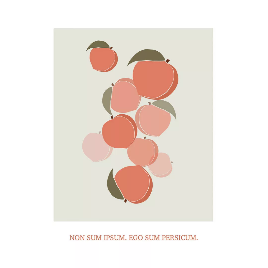 Komar Wandbild »Cultivated Peaches«, (1 St.), Deutsches Premium-Poster Foto günstig online kaufen