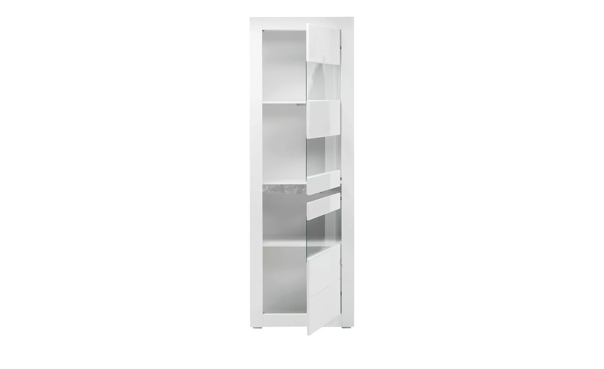 INOSIGN Vitrine "Carat", Höhe 198 cm, zwei Leisten angeliefert, 1 x grau, 1 günstig online kaufen