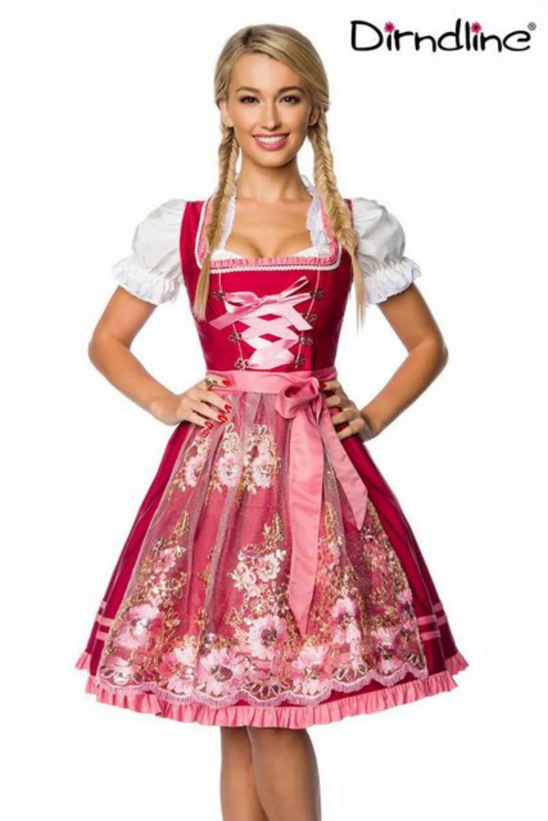 Dirndline Dirndl Dirndline - Premium Dirndl mit Stickereien - (2XL,3XL,L,M, günstig online kaufen