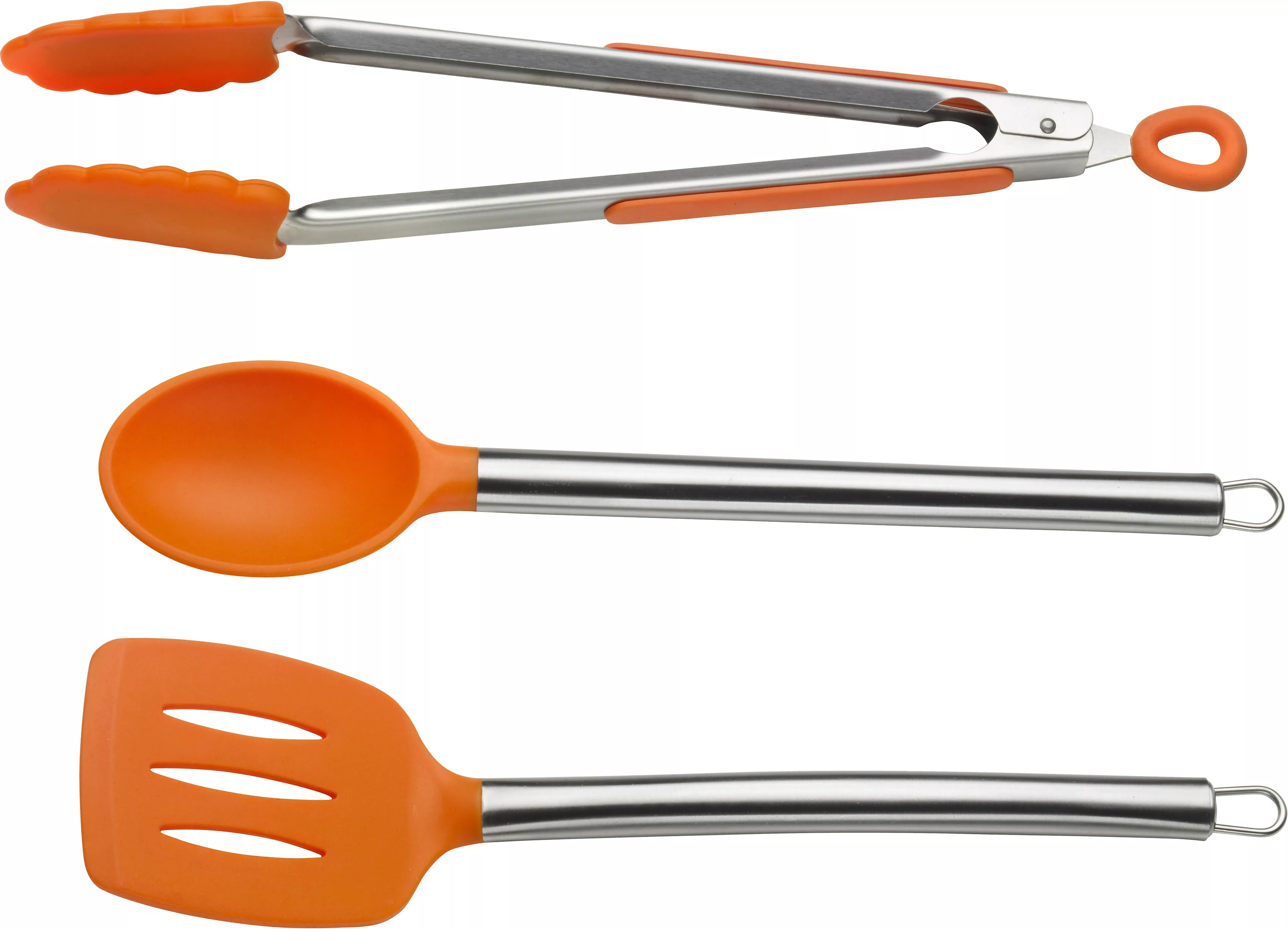 PINTINOX Kochbesteck-Set »Pinti Silicone Orange«, (Set, 3 tlg.), (Servierlö günstig online kaufen
