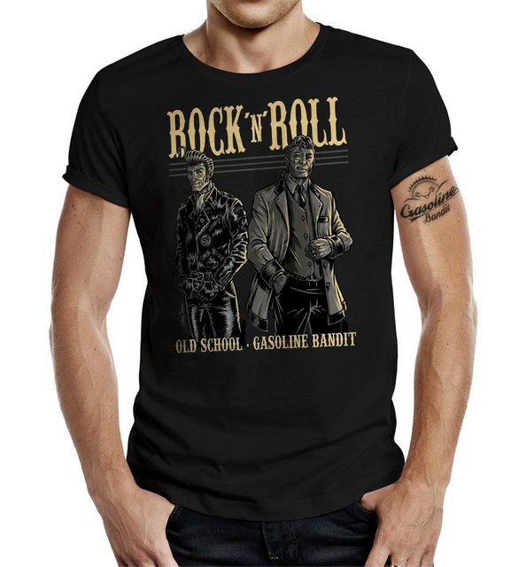 GASOLINE BANDIT® T-Shirt für Rockabilly Fans: Oldschool Rock 'n' Roll günstig online kaufen