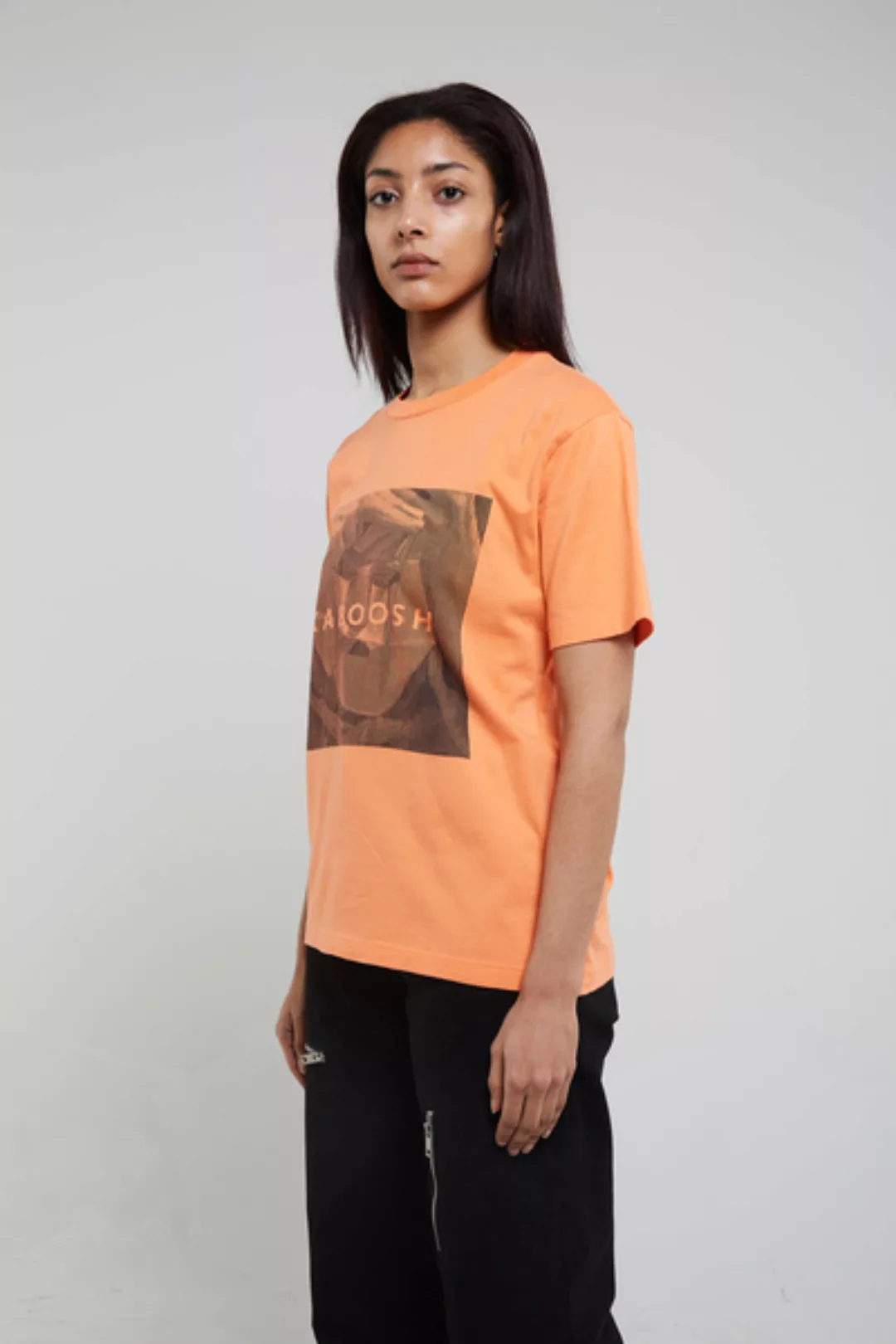 Maske Lachs - Unisex T-shirt Aus Bio-baumwolle günstig online kaufen