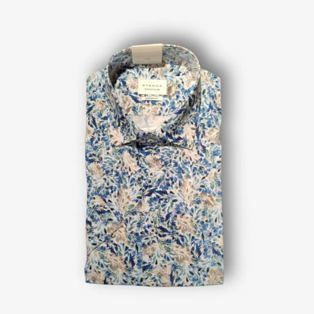 Eterna Kurzarmhemd - gemustertes Hemd - Freizeithemd - Sommerhemd - mit Pri günstig online kaufen