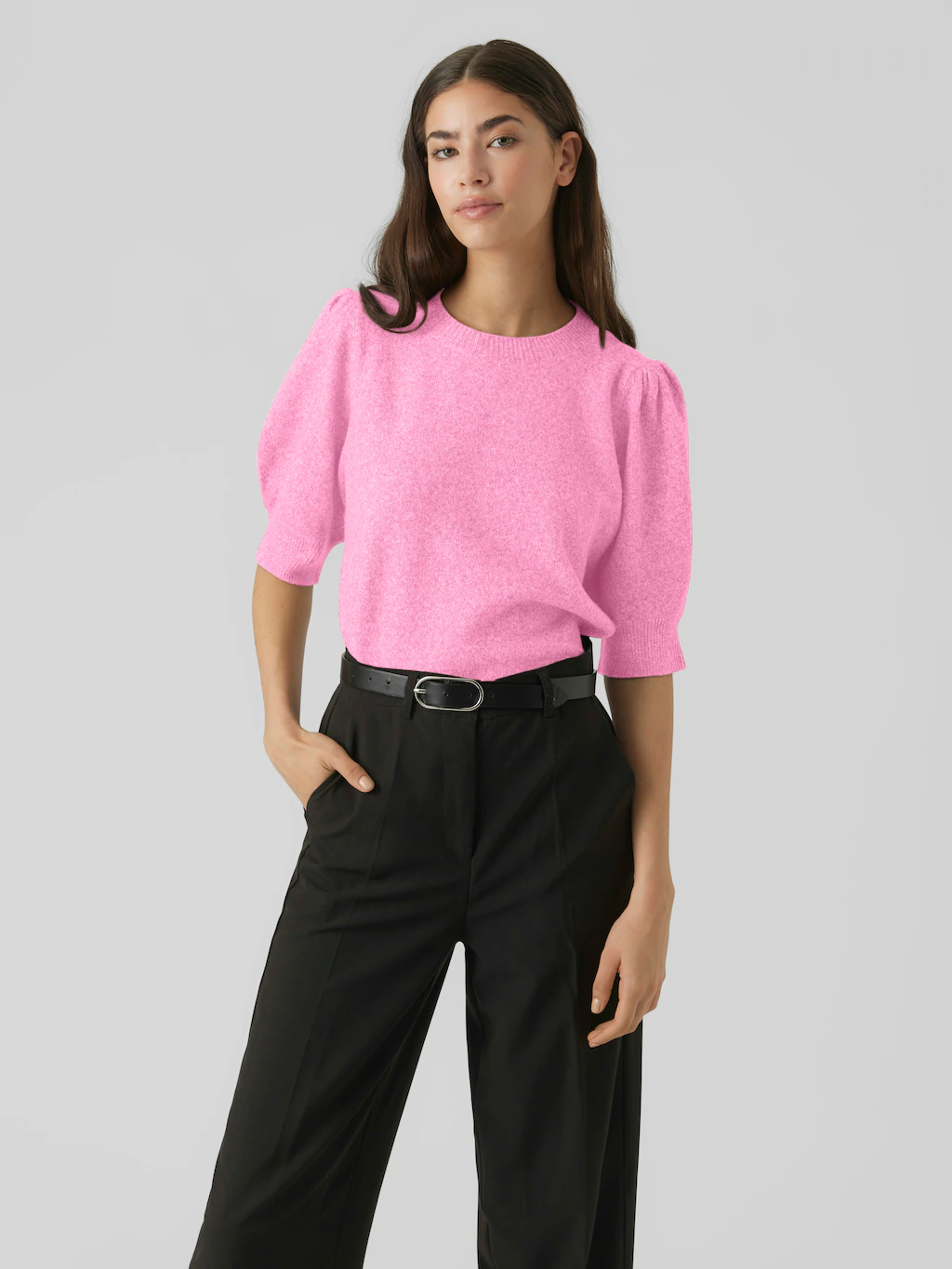 Vero Moda Strickpullover "VMDOFFY 2/4 O-NECK PULLOVER GA NOOS", mit leichte günstig online kaufen