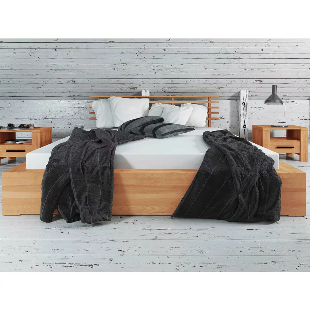 Futonbett aus Kernbuche massiv geölt modern günstig online kaufen