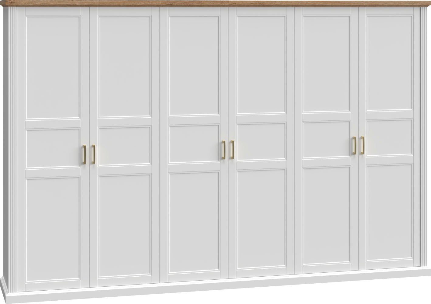 Home affaire Kleiderschrank "Tara", lackiert mit wasserbasiertem UV-Lack, i günstig online kaufen