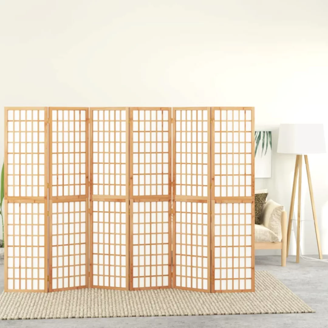 Vidaxl 6-tlg. Paravent Japanischer Stil Faltbar 240x170 Cm günstig online kaufen