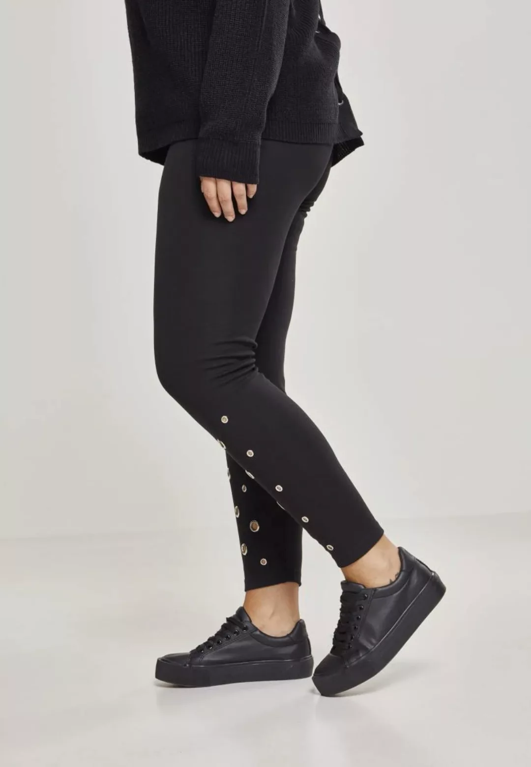 URBAN CLASSICS Leggings "Urban Classics Damen Ladies Eyelet Leggings", (1 t günstig online kaufen